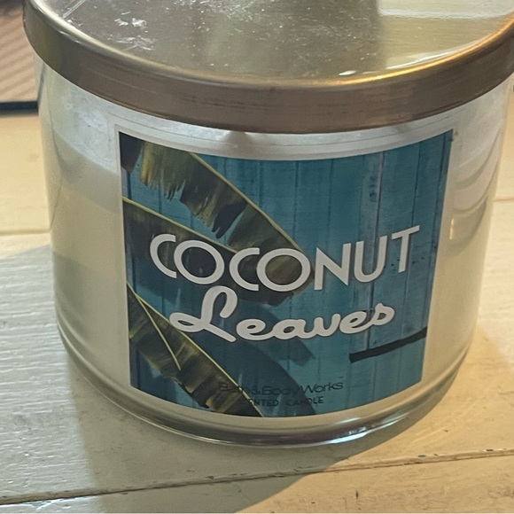B&BW Coconut Leaves Rare 3 Wick Candle 14.5 oz